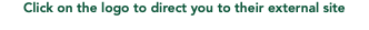 Click on the logo to direct you to their external site
